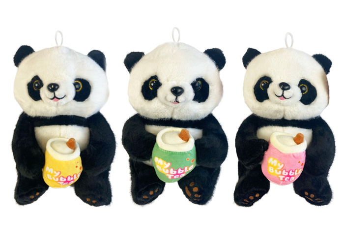 (Mis 3+) PANDA Con Bubble Tea Peluche 26cm…x6…x36